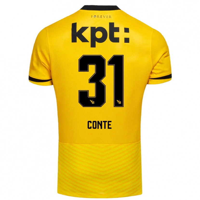 Danxen Damen Facinet Conte #31 Gelb Schwarz Heimtrikot Trikot 2025/26 T-Shirt Österreich