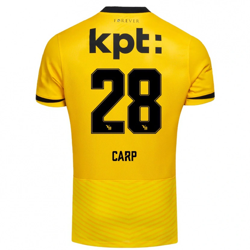 Danxen Damen Cristina Carp #28 Gelb Schwarz Heimtrikot Trikot 2025/26 T-Shirt Österreich