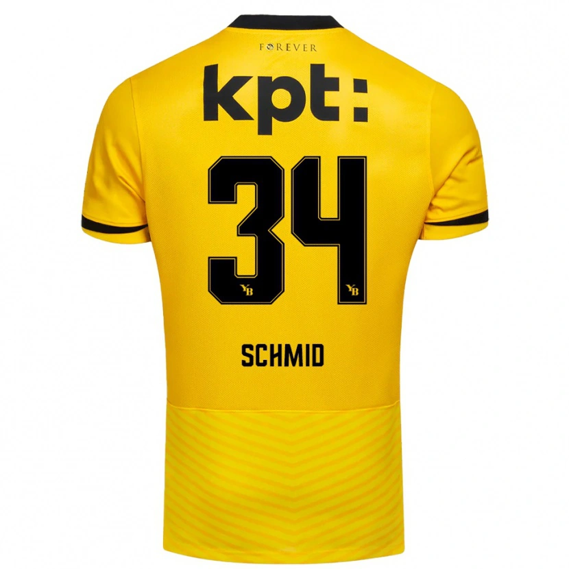 Danxen Damen Céline Schmid #34 Gelb Schwarz Heimtrikot Trikot 2025/26 T-Shirt Österreich