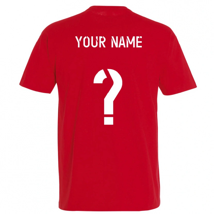 Danxen Damen Ihren Namen #0 Rot Gelb Heimtrikot Trikot 2025/26 T-Shirt Österreich