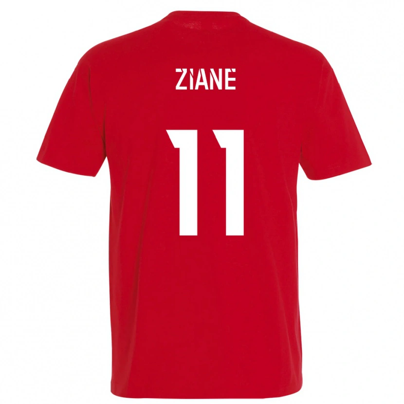Danxen Damen Mohamed Ziane #11 Rot Gelb Heimtrikot Trikot 2025/26 T-Shirt Österreich
