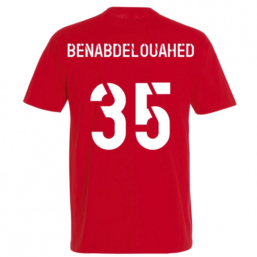 Danxen Damen Kaïs Benabdelouahed #35 Rot Gelb Heimtrikot Trikot 2025/26 T-Shirt Österreich
