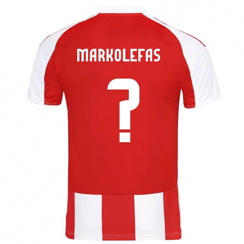Danxen Damen Nikolaos Markolefas #0 Rot Weiß Heimtrikot Trikot 2025/26 T-Shirt Österreich