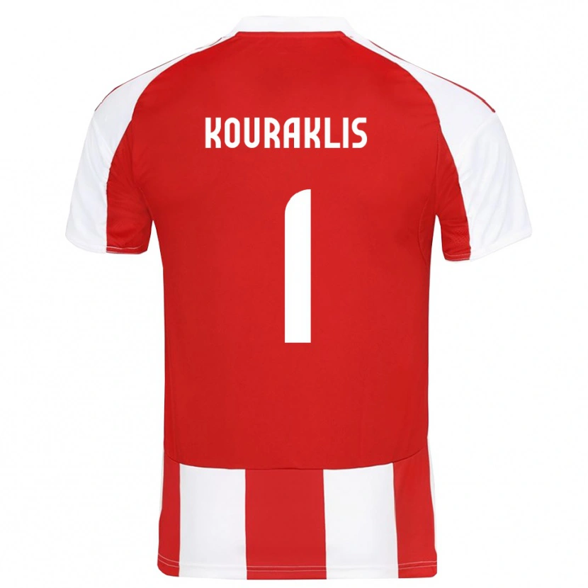 Danxen Damen Georgios Kouraklis #1 Rot Weiß Heimtrikot Trikot 2025/26 T-Shirt Österreich