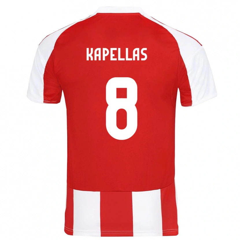 Danxen Damen Christos Kapellas #8 Rot Weiß Heimtrikot Trikot 2025/26 T-Shirt Österreich