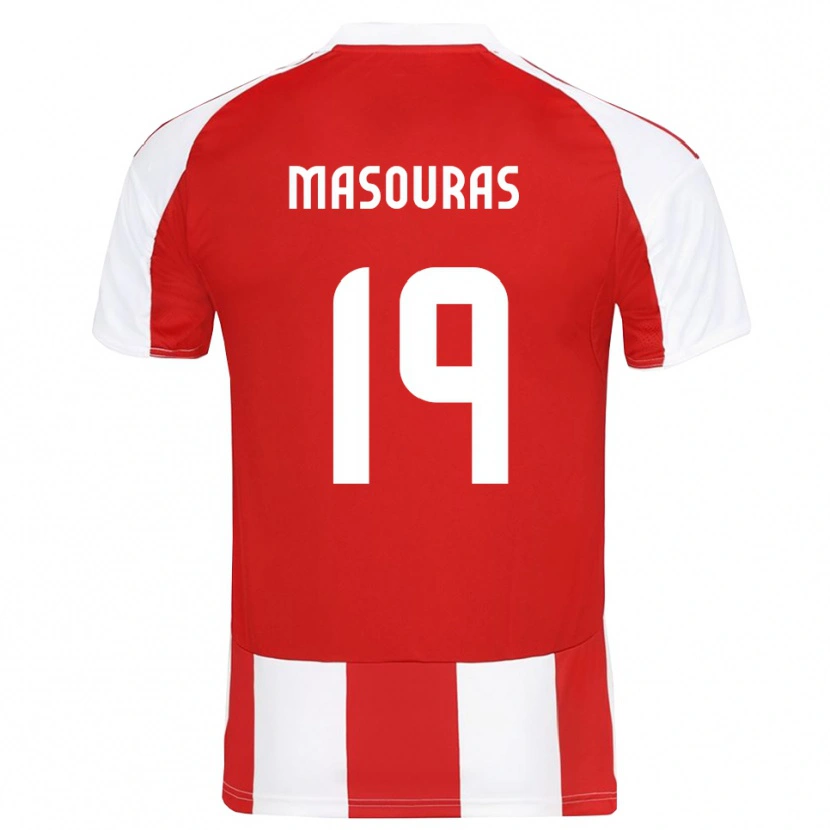 Danxen Damen Georgios Masouras #19 Rot Weiß Heimtrikot Trikot 2025/26 T-Shirt Österreich