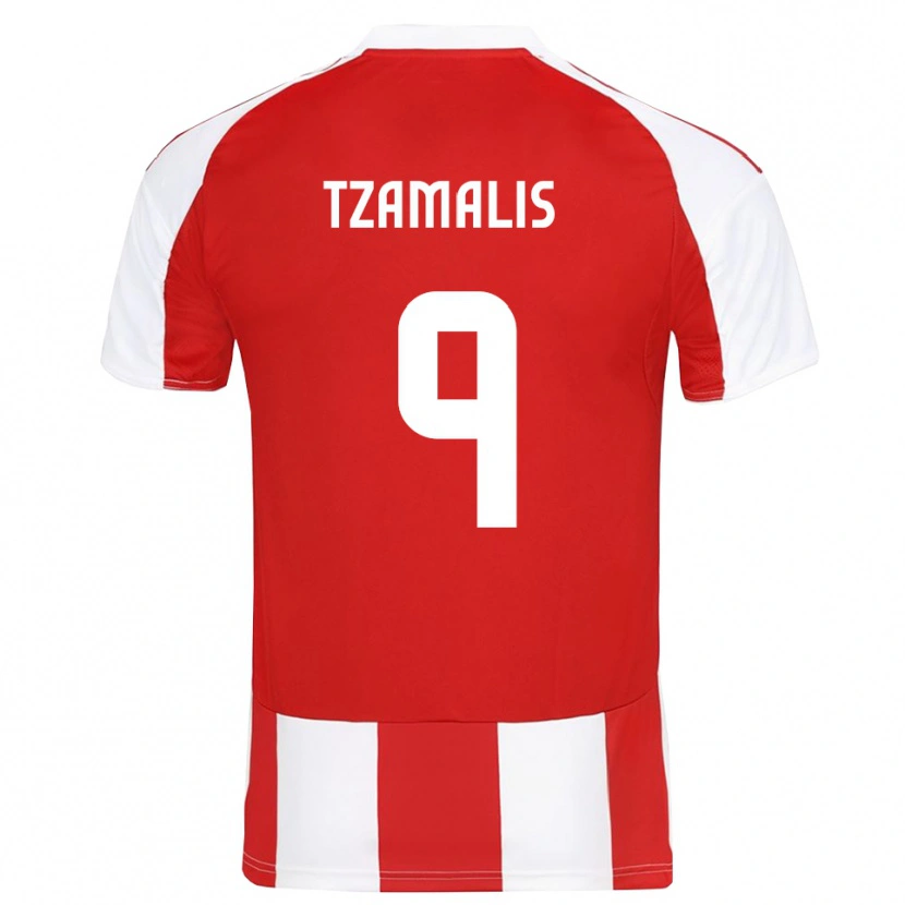 Danxen Damen Alexandros Tzamalis #9 Rot Weiß Heimtrikot Trikot 2025/26 T-Shirt Österreich