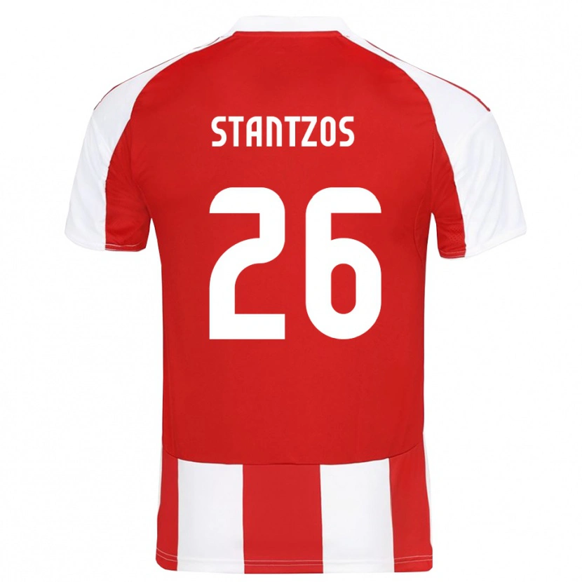 Danxen Damen Athanasios Stantzos #26 Rot Weiß Heimtrikot Trikot 2025/26 T-Shirt Österreich
