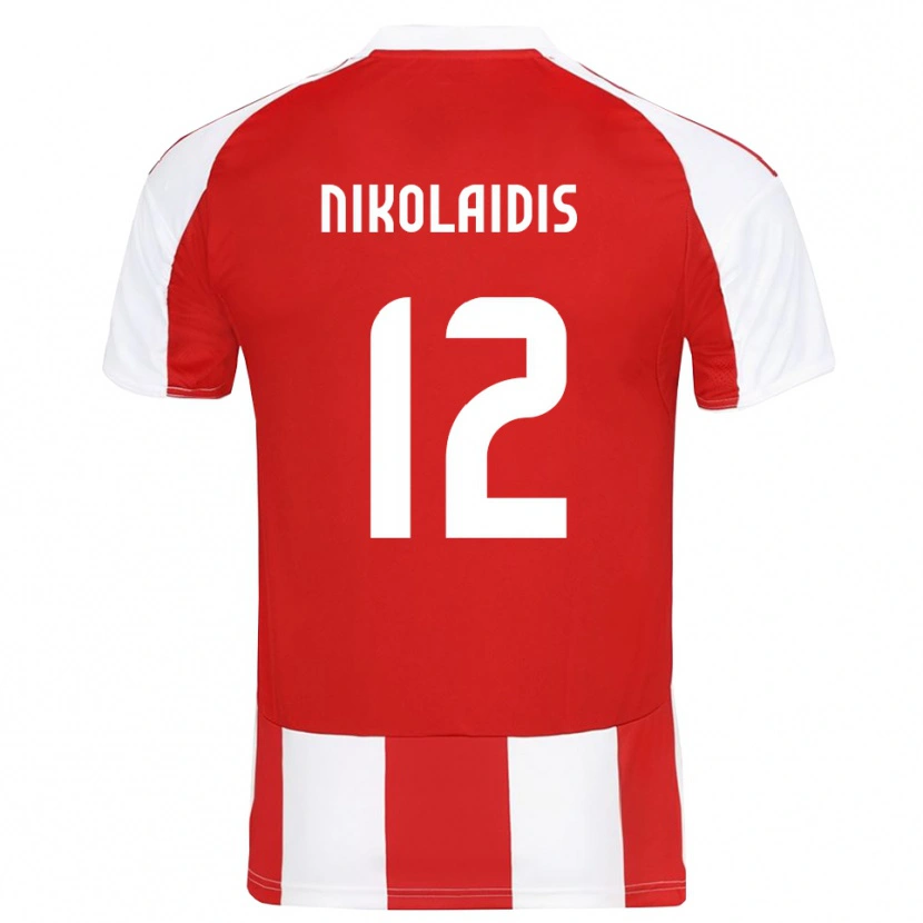 Danxen Damen Georgios Nikolaidis #12 Rot Weiß Heimtrikot Trikot 2025/26 T-Shirt Österreich