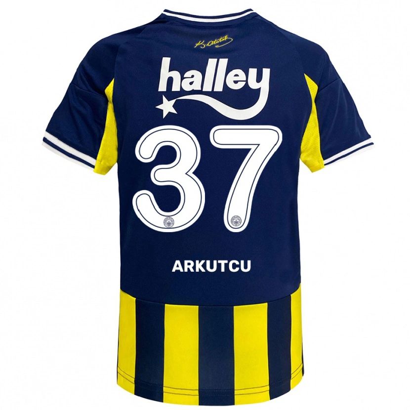 Danxen Damen Emirhan Arkutcu #37 Gelb Marineblau Weiß Heimtrikot Trikot 2025/26 T-Shirt Österreich