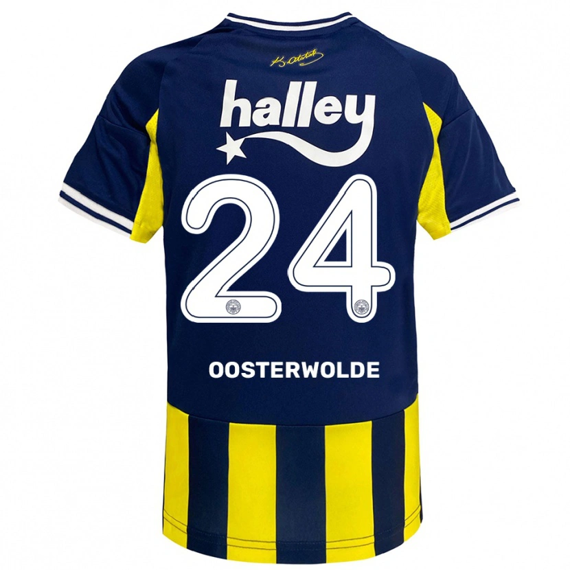 Danxen Damen Jayden Oosterwolde #24 Gelb Marineblau Weiß Heimtrikot Trikot 2025/26 T-Shirt Österreich