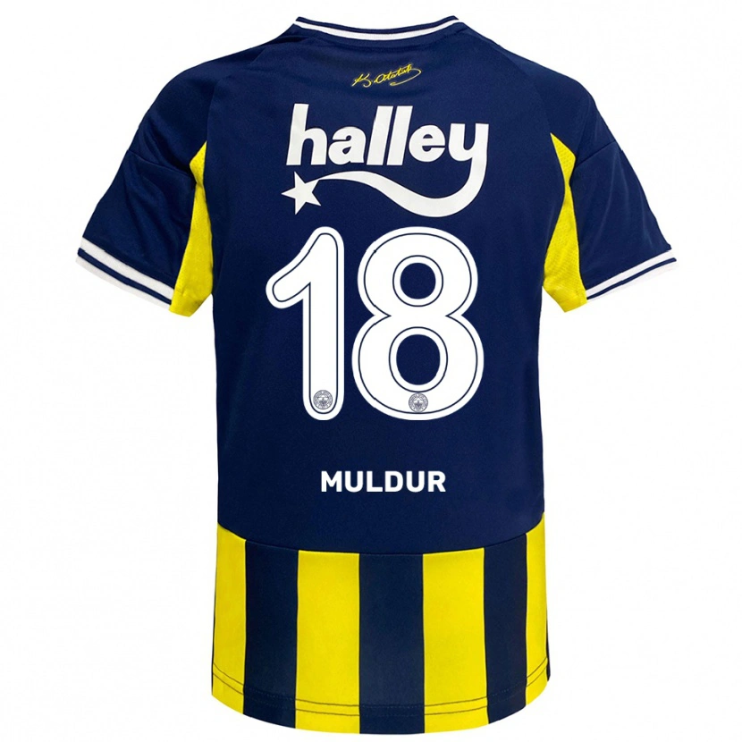 Danxen Damen Mert Müldür #18 Gelb Marineblau Weiß Heimtrikot Trikot 2025/26 T-Shirt Österreich