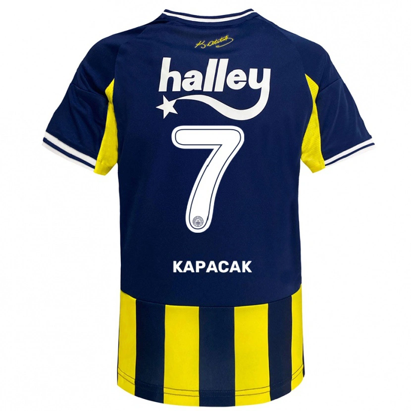 Danxen Damen Burak Kapacak #7 Gelb Marineblau Weiß Heimtrikot Trikot 2025/26 T-Shirt Österreich