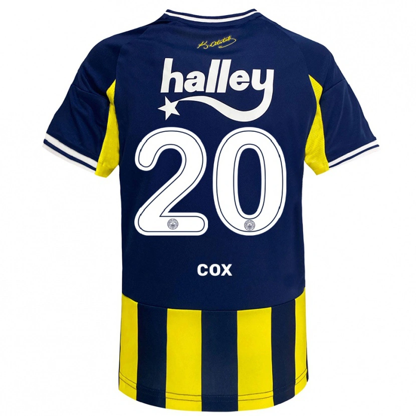 Danxen Damen Marta Cox #20 Gelb Marineblau Weiß Heimtrikot Trikot 2025/26 T-Shirt Österreich