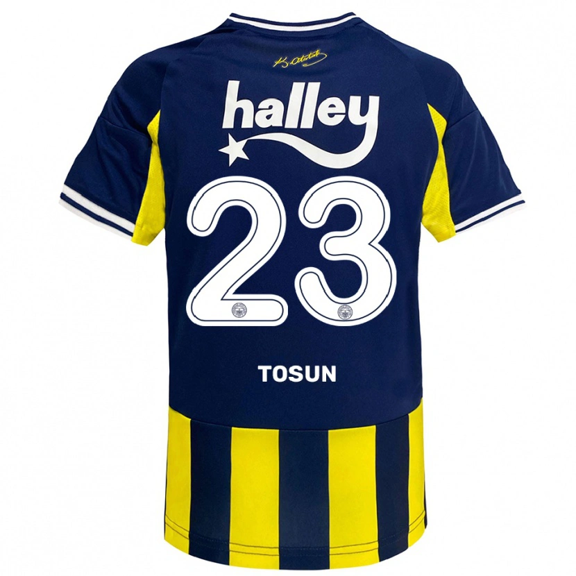 Danxen Damen Cenk Tosun #23 Gelb Marineblau Weiß Heimtrikot Trikot 2025/26 T-Shirt Österreich