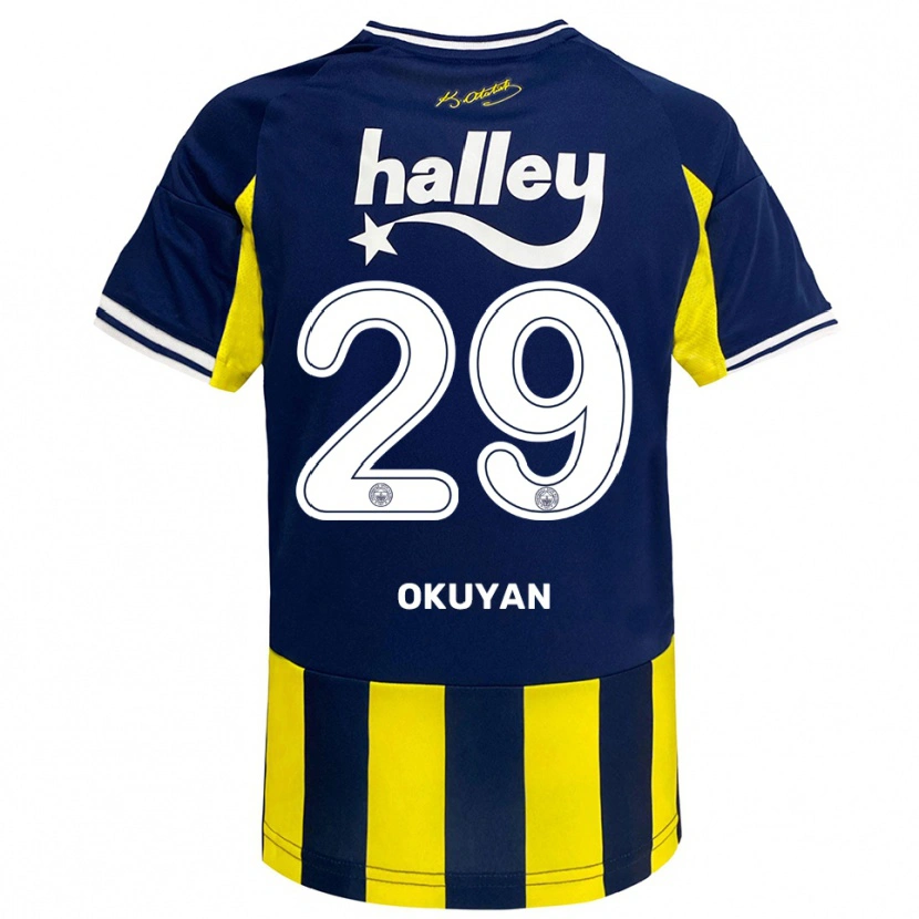 Danxen Damen Mevlüde Okuyan #29 Gelb Marineblau Weiß Heimtrikot Trikot 2025/26 T-Shirt Österreich