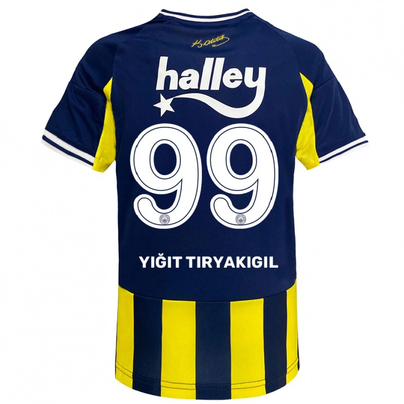 Danxen Damen Ömer Yiğit Tiryakigil #99 Gelb Marineblau Weiß Heimtrikot Trikot 2025/26 T-Shirt Österreich