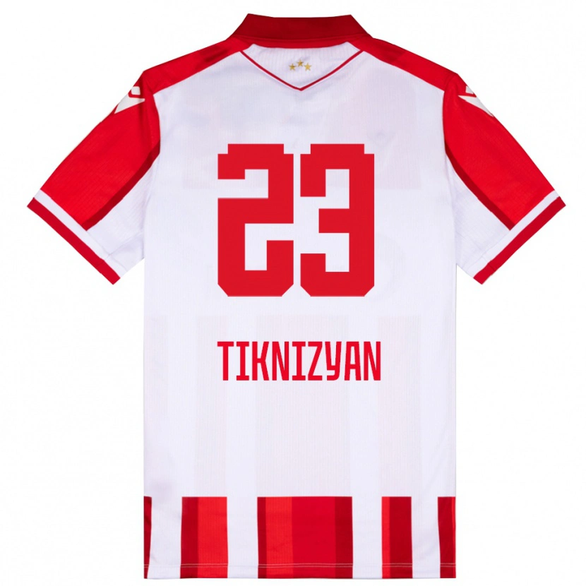 Danxen Damen Nair Tiknizyan #23 Rot Weiß Heimtrikot Trikot 2025/26 T-Shirt Österreich