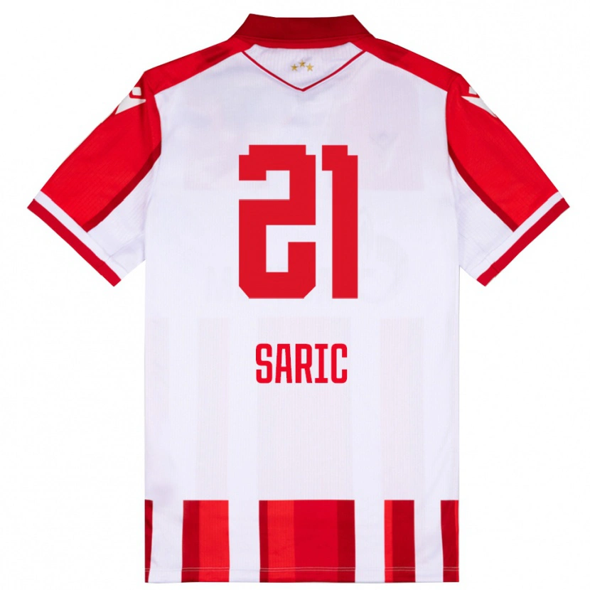 Danxen Damen Dimitrije Saric #21 Rot Weiß Heimtrikot Trikot 2025/26 T-Shirt Österreich
