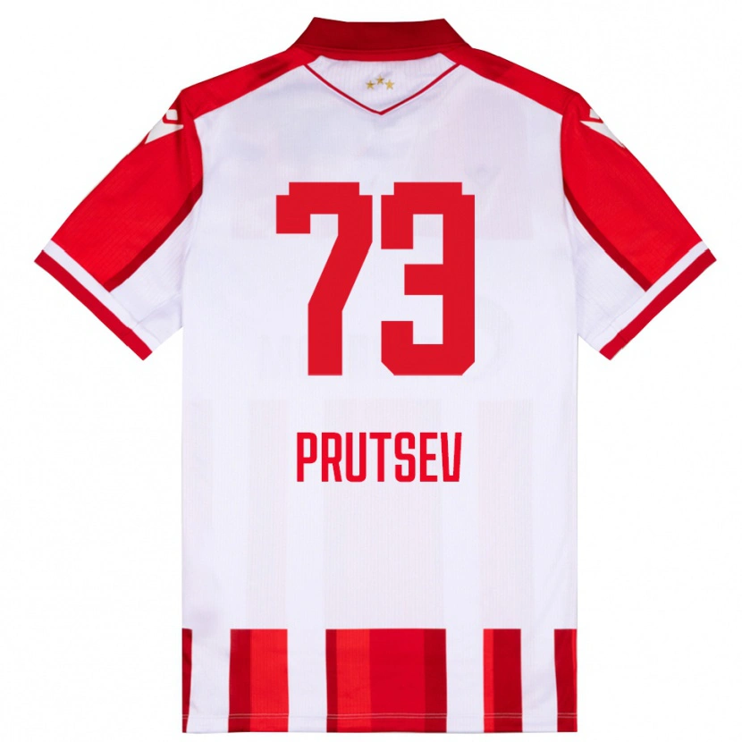 Danxen Damen Egor Prutsev #73 Rot Weiß Heimtrikot Trikot 2025/26 T-Shirt Österreich