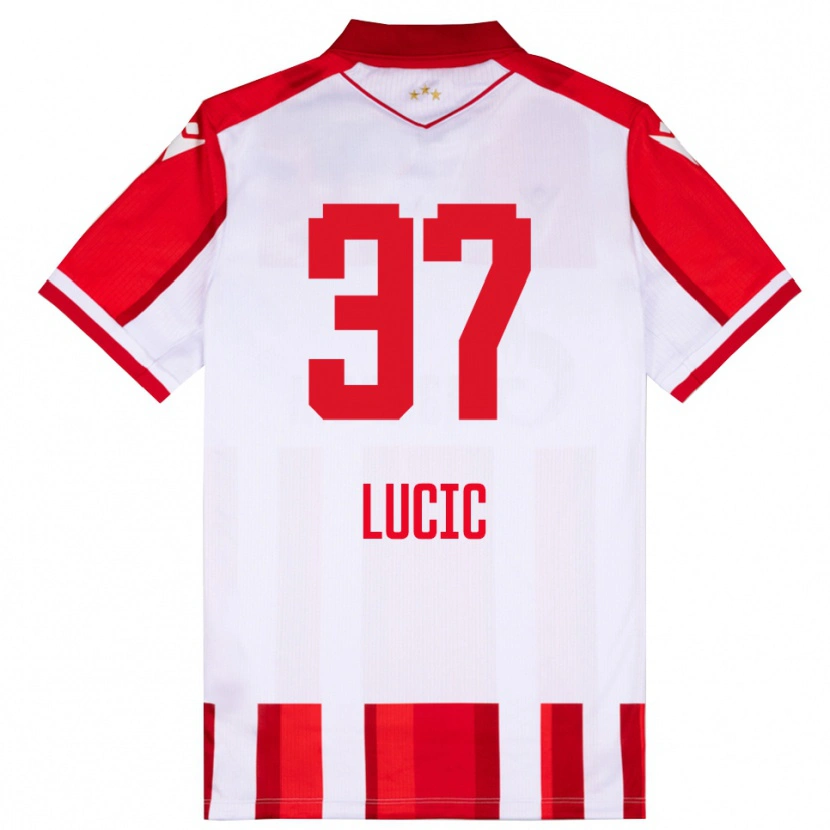 Danxen Damen Vladimir Lucic #37 Rot Weiß Heimtrikot Trikot 2025/26 T-Shirt Österreich