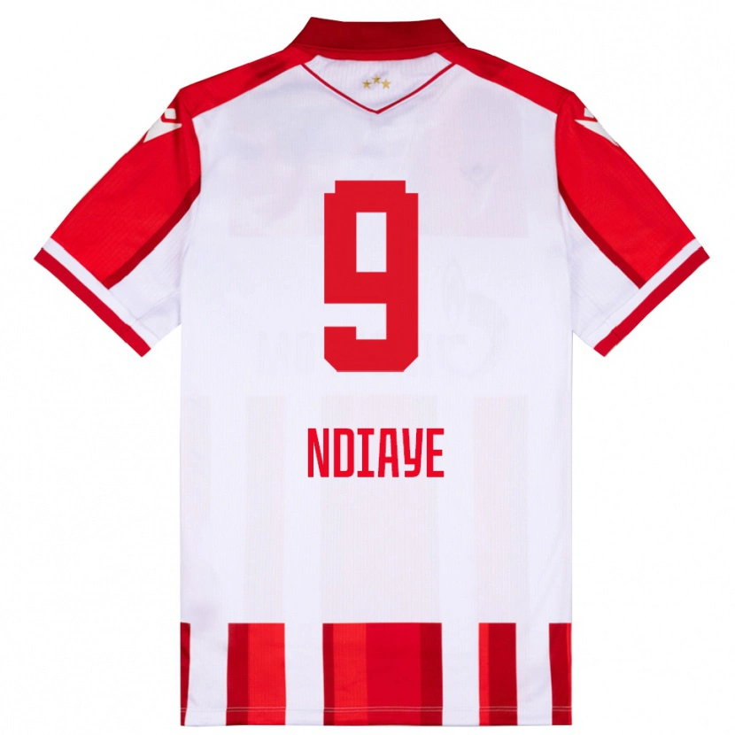 Danxen Damen Cherif Ndiaye #9 Rot Weiß Heimtrikot Trikot 2025/26 T-Shirt Österreich