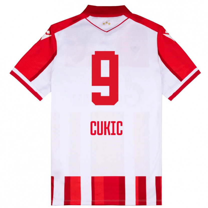 Danxen Damen Vesko Cukic #9 Rot Weiß Heimtrikot Trikot 2025/26 T-Shirt Österreich