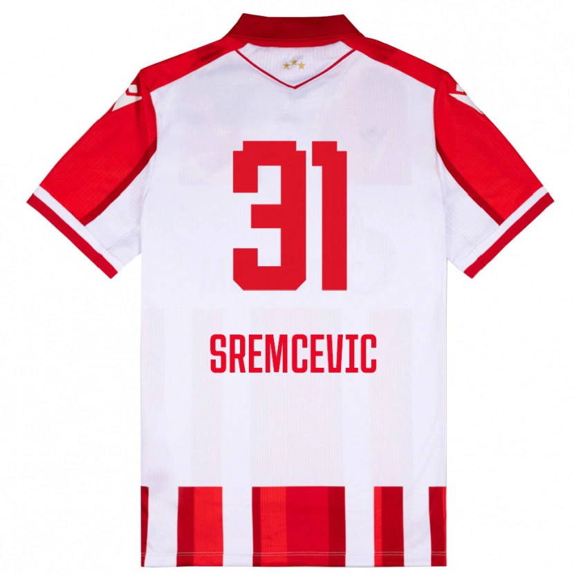 Danxen Damen Uros Sremcevic #31 Rot Weiß Heimtrikot Trikot 2025/26 T-Shirt Österreich