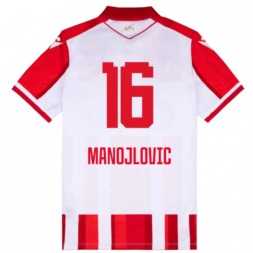 Danxen Damen Petar Manojlovic #16 Rot Weiß Heimtrikot Trikot 2025/26 T-Shirt Österreich