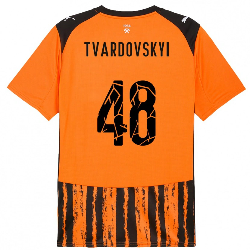 Danxen Damen Denys Tvardovskyi #48 Orange Schwarz Heimtrikot Trikot 2025/26 T-Shirt Österreich