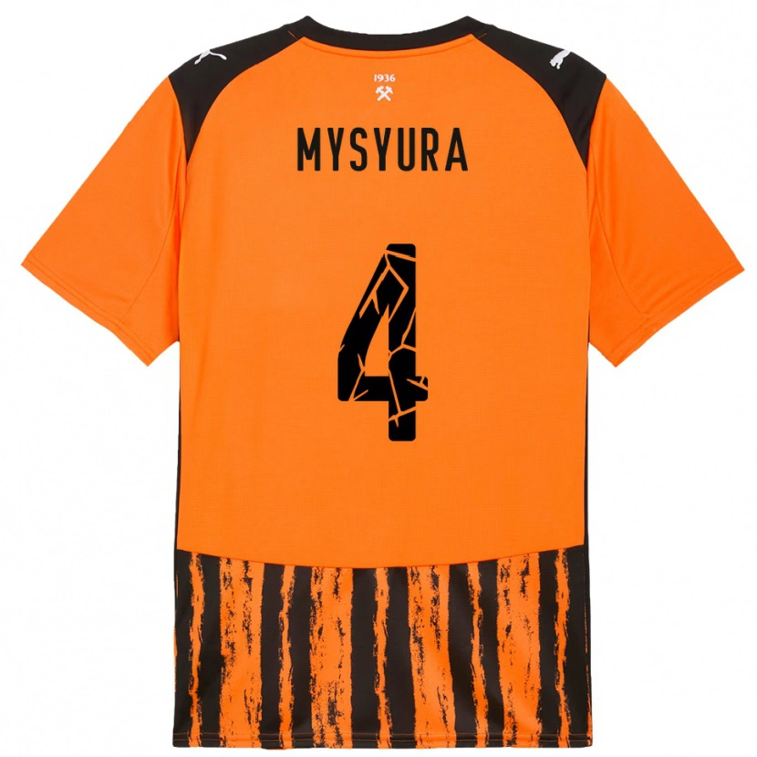 Danxen Damen Maksym Mysyura #4 Orange Schwarz Heimtrikot Trikot 2025/26 T-Shirt Österreich