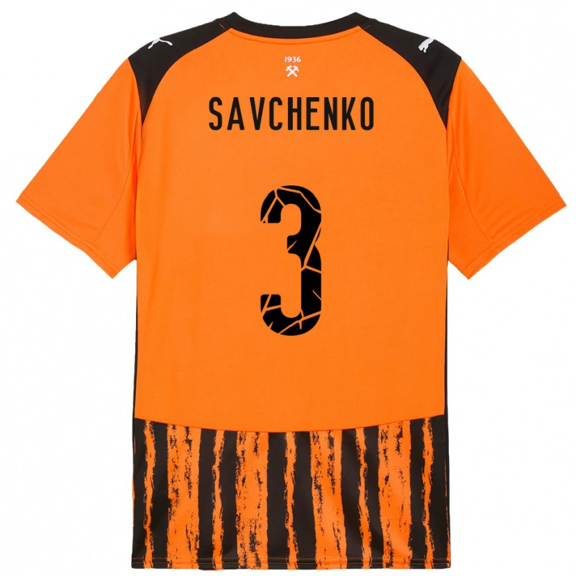 Danxen Damen Roman Savchenko #3 Orange Schwarz Heimtrikot Trikot 2025/26 T-Shirt Österreich