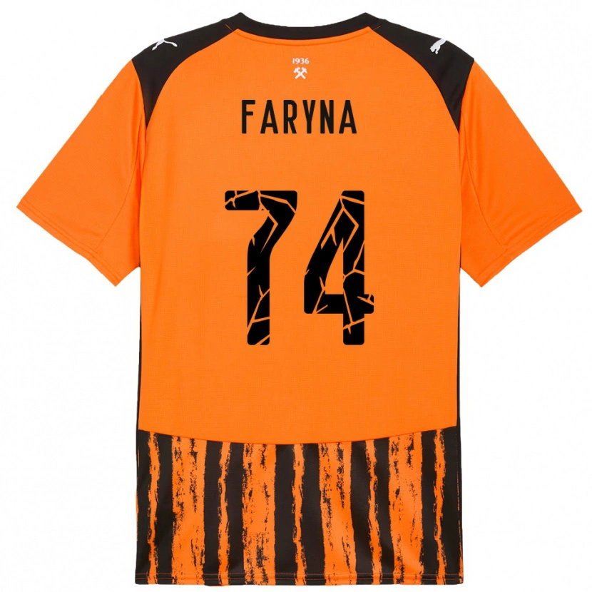 Danxen Damen Maryan Faryna #74 Orange Schwarz Heimtrikot Trikot 2025/26 T-Shirt Österreich