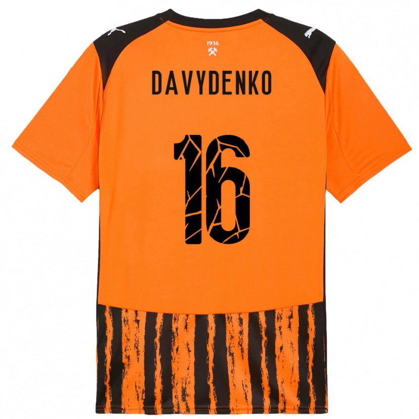 Danxen Damen Danylo Davydenko #16 Orange Schwarz Heimtrikot Trikot 2025/26 T-Shirt Österreich