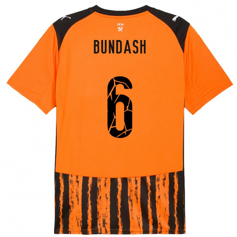 Danxen Damen Vasyl Bundash #6 Orange Schwarz Heimtrikot Trikot 2025/26 T-Shirt Österreich