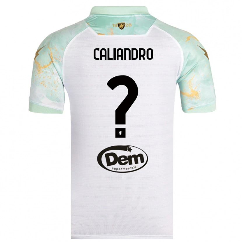 Danxen Damen Stanislao Caliandro #0 Weiß Schwarz Auswärtstrikot Trikot 2025/26 T-Shirt Österreich