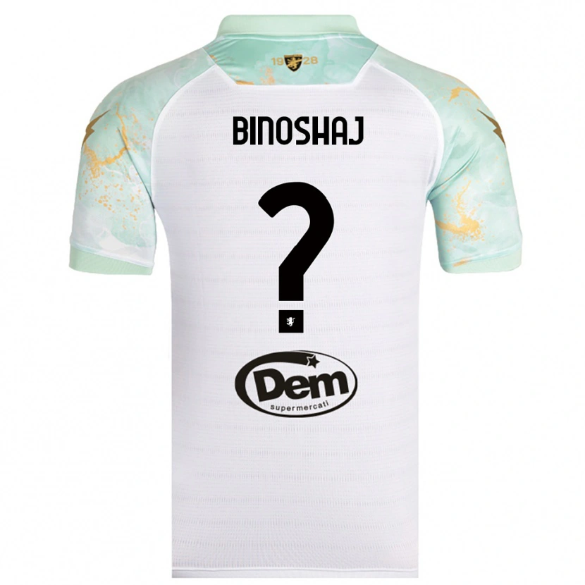 Danxen Damen Samuele Binoshaj #0 Weiß Schwarz Auswärtstrikot Trikot 2025/26 T-Shirt Österreich