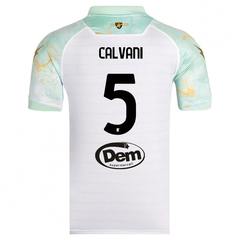 Danxen Damen Gabriele Calvani #5 Weiß Schwarz Auswärtstrikot Trikot 2025/26 T-Shirt Österreich