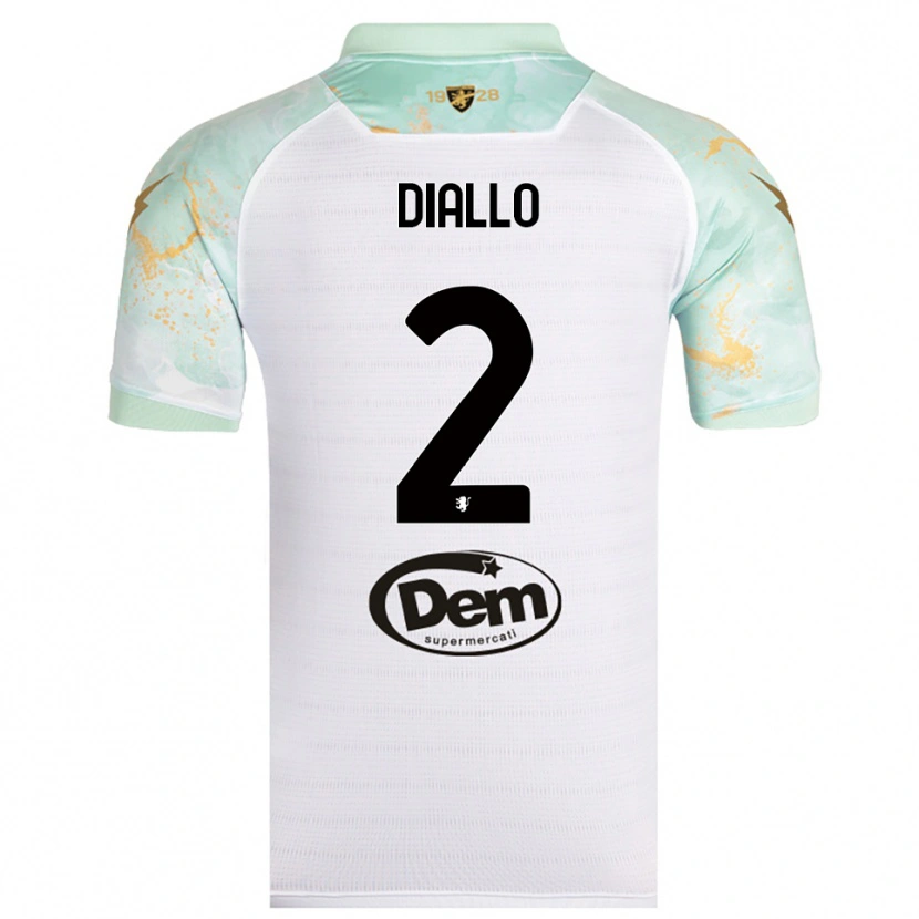 Danxen Damen Abdoul Diallo #2 Weiß Schwarz Auswärtstrikot Trikot 2025/26 T-Shirt Österreich
