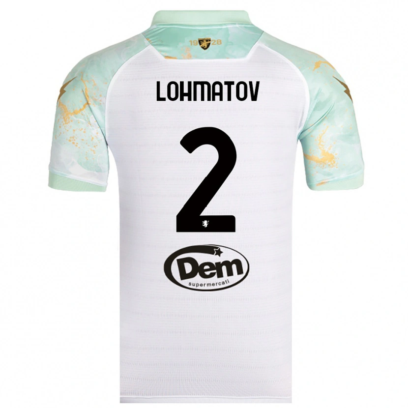 Danxen Damen Aleksandr Lohmatov #2 Weiß Schwarz Auswärtstrikot Trikot 2025/26 T-Shirt Österreich