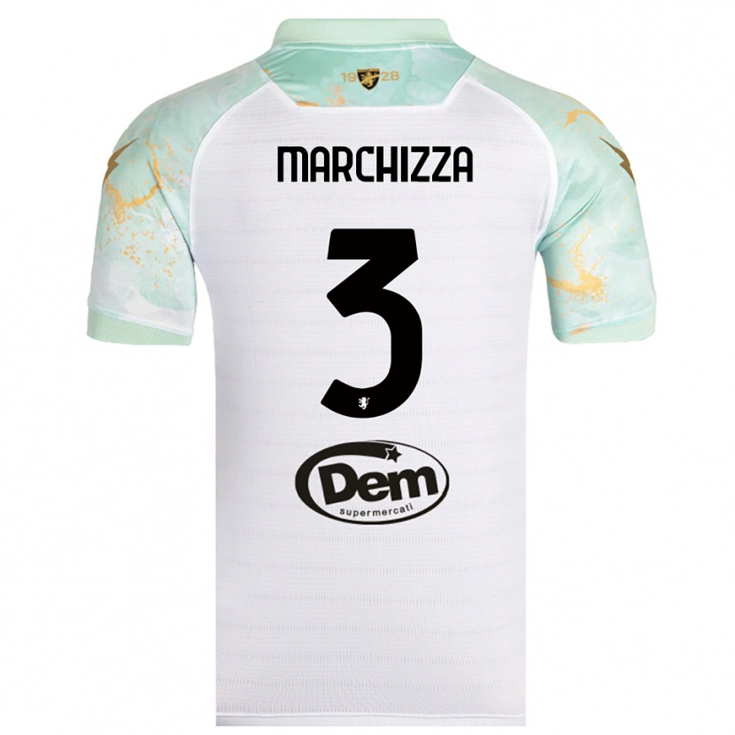 Danxen Damen Riccardo Marchizza #3 Weiß Schwarz Auswärtstrikot Trikot 2025/26 T-Shirt Österreich