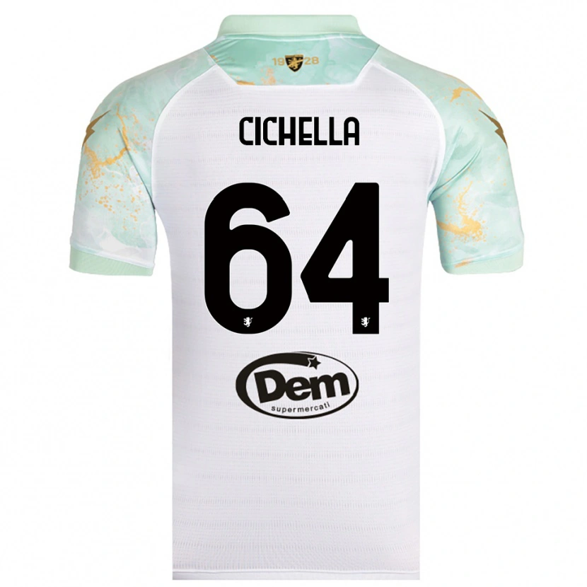 Danxen Damen Matteo Cichella #64 Weiß Schwarz Auswärtstrikot Trikot 2025/26 T-Shirt Österreich