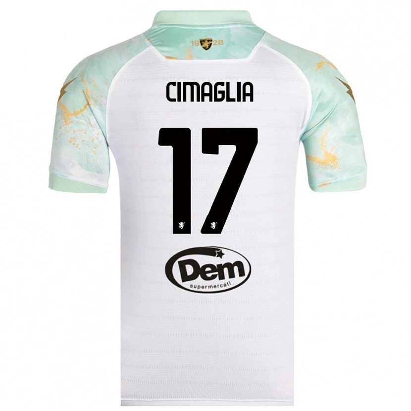 Danxen Damen Marco Cimaglia #17 Weiß Schwarz Auswärtstrikot Trikot 2025/26 T-Shirt Österreich