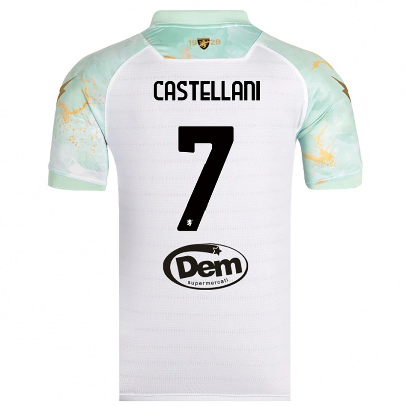 Danxen Damen Andrea Castellani #7 Weiß Schwarz Auswärtstrikot Trikot 2025/26 T-Shirt Österreich