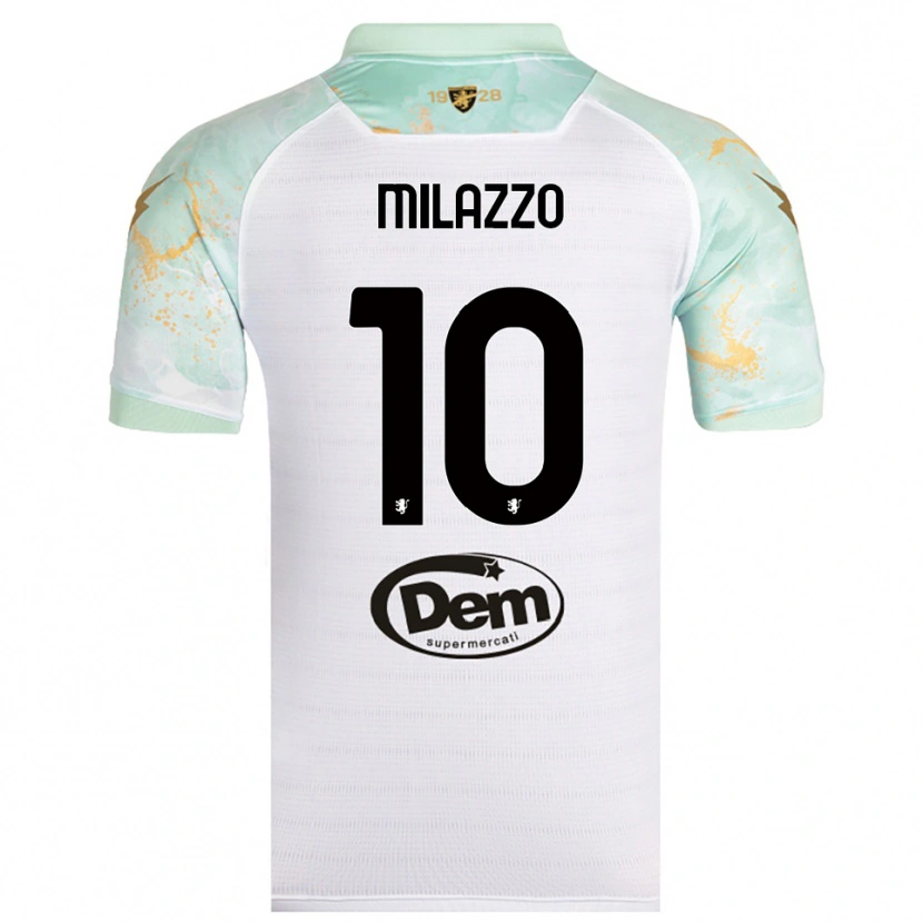 Danxen Damen Simone Milazzo #10 Weiß Schwarz Auswärtstrikot Trikot 2025/26 T-Shirt Österreich