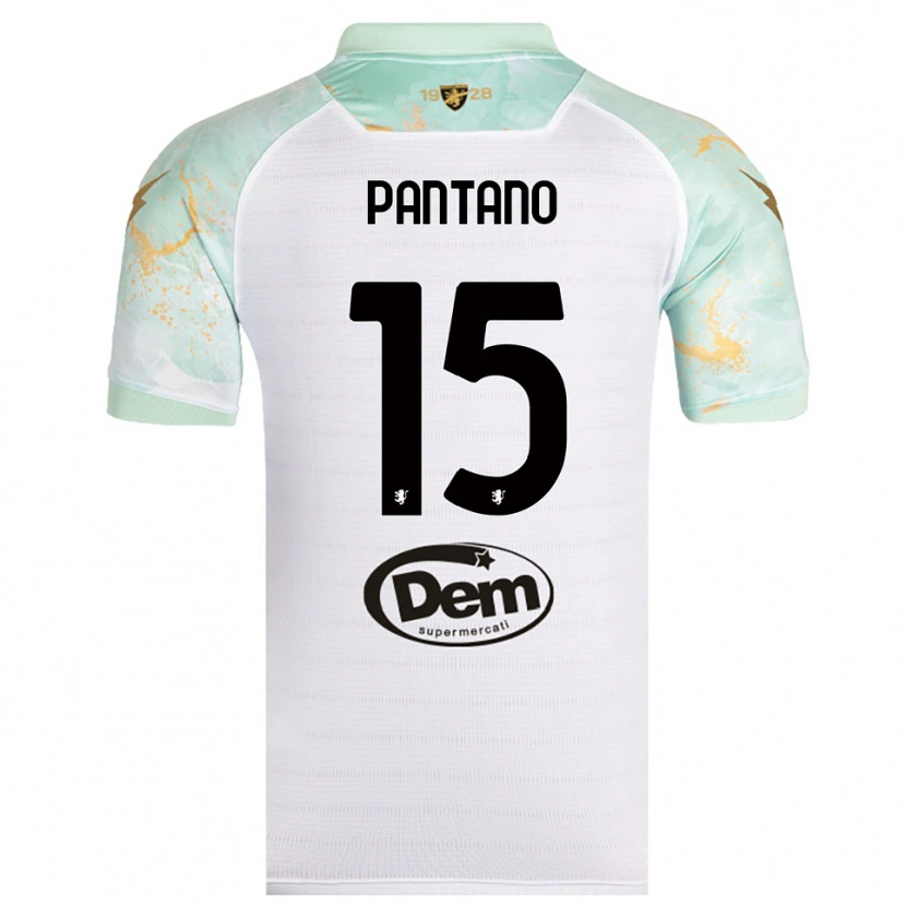 Danxen Damen Cristian Pantano #15 Weiß Schwarz Auswärtstrikot Trikot 2025/26 T-Shirt Österreich