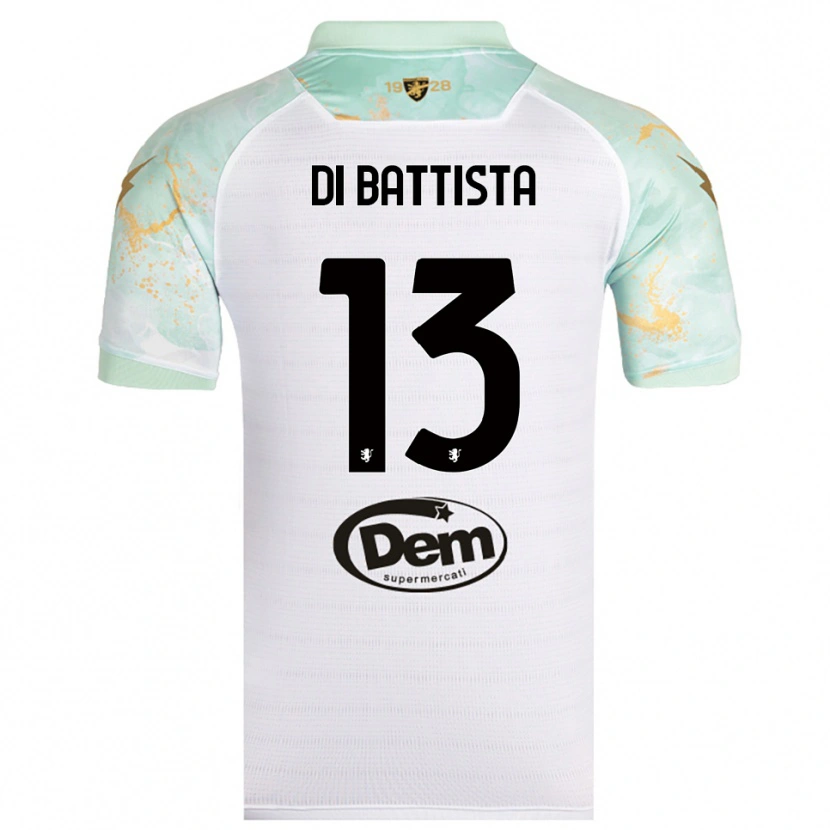 Danxen Damen Cristiano Di Battista #13 Weiß Schwarz Auswärtstrikot Trikot 2025/26 T-Shirt Österreich