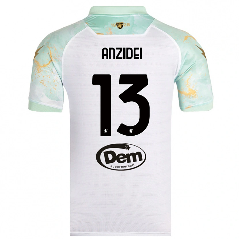 Danxen Damen Massimo Anzidei #13 Weiß Schwarz Auswärtstrikot Trikot 2025/26 T-Shirt Österreich