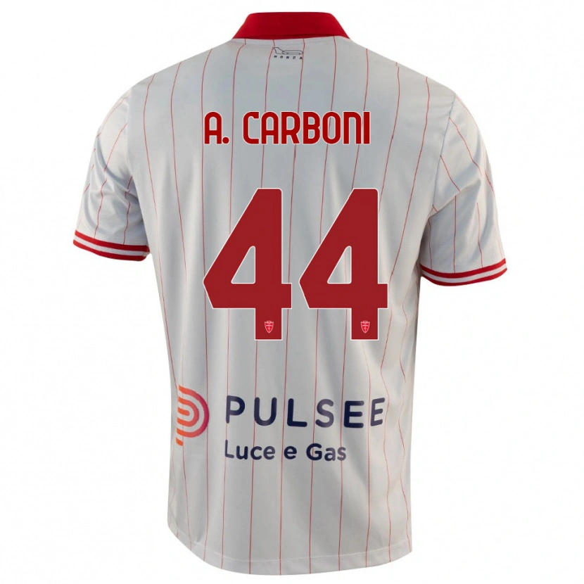 Danxen Damen Andrea Carboni #44 Weiß Rot Blau Auswärtstrikot Trikot 2025/26 T-Shirt Österreich