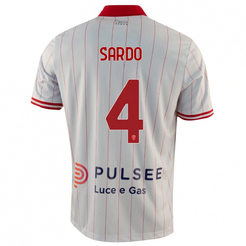 Danxen Damen Jacopo Sardo #4 Weiß Rot Blau Auswärtstrikot Trikot 2025/26 T-Shirt Österreich